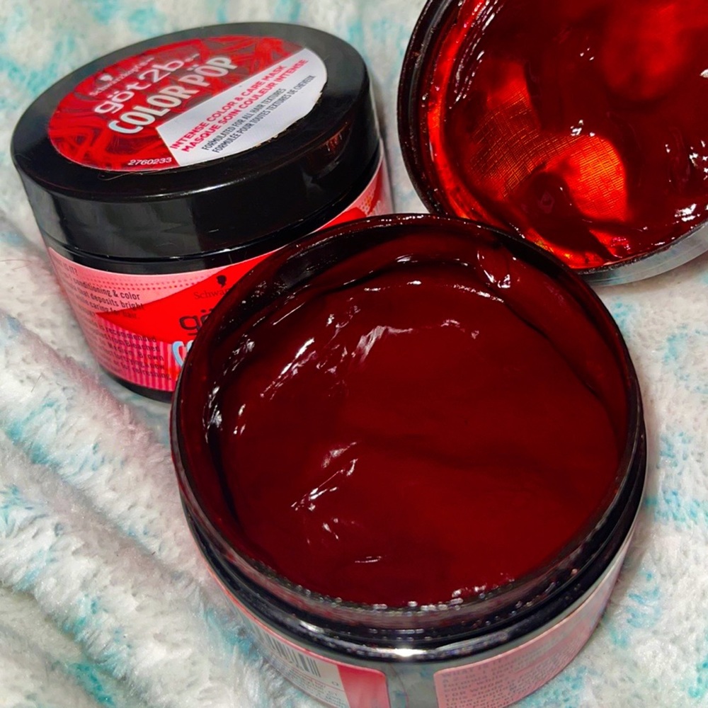 Red GOT2b color pop hair paint X2💕❤️
